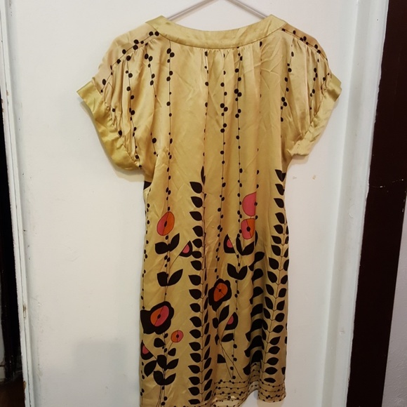 Ted  Baker London golden silk dress - Picture 5 of 8